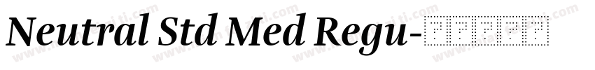 Neutral Std Med Regu字体转换